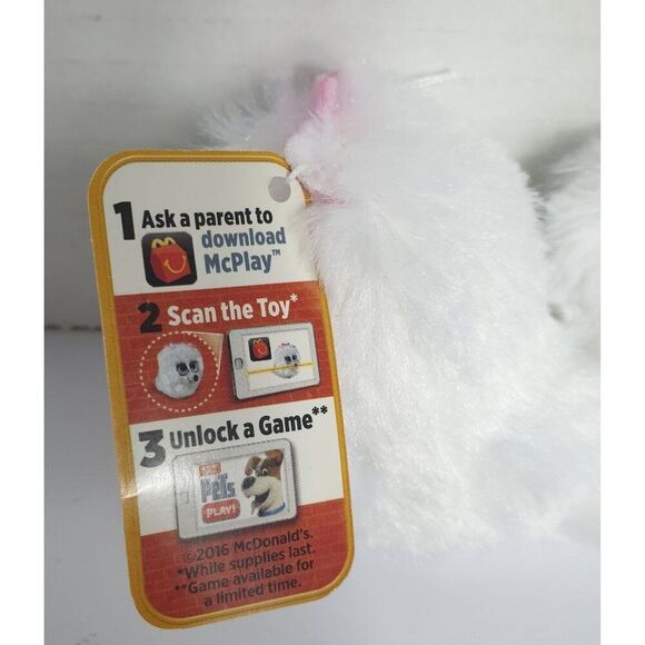 The Secret Life Of Pets Gidget Mini Plush 3" Toy McDonald's - Picture 7 of 9